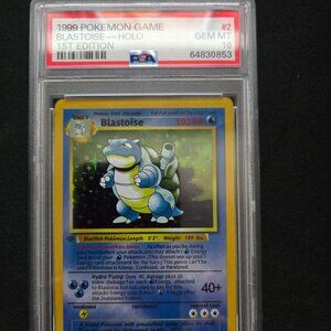 Pokémon PSA Blastoise PROXY Holographic Card